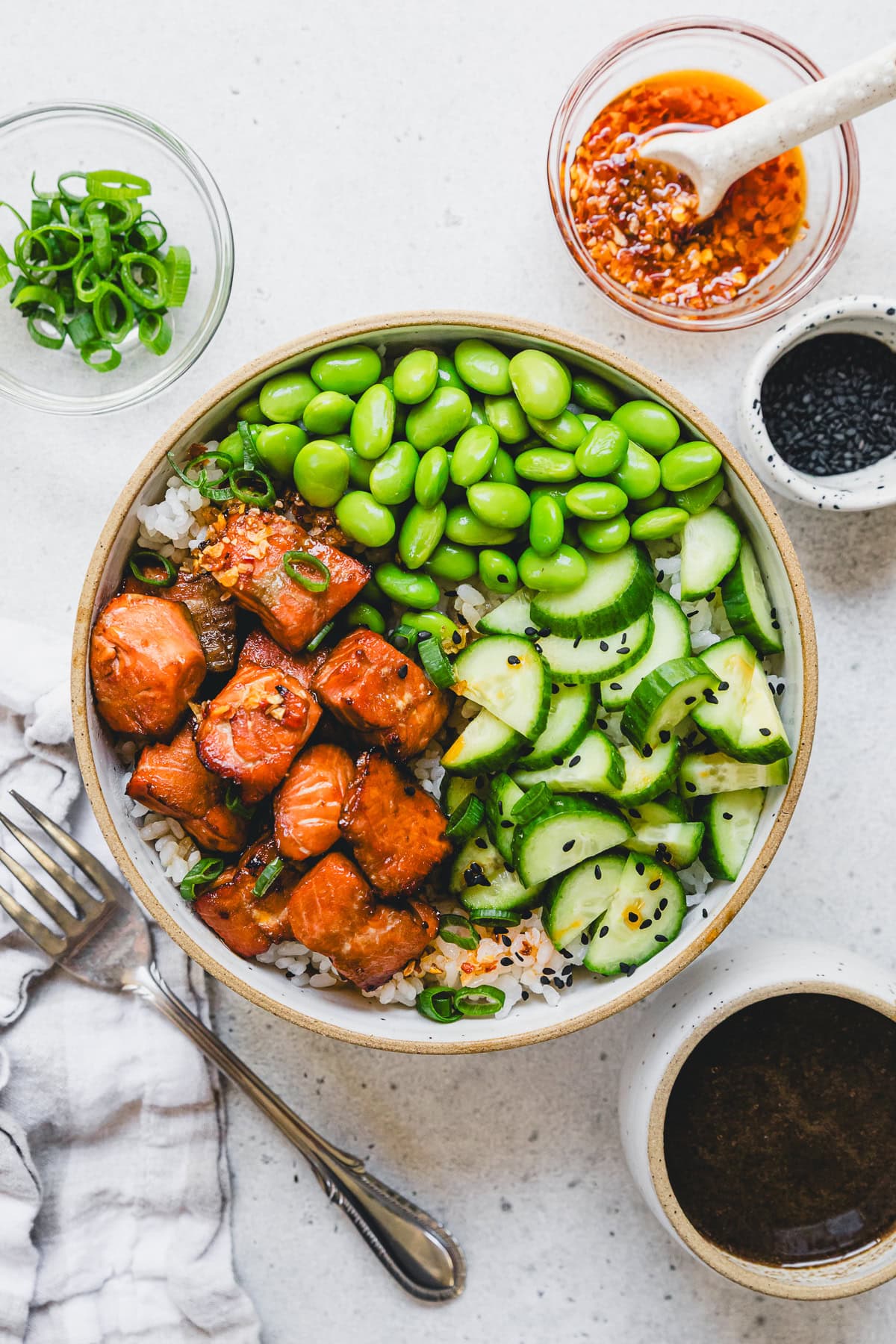 Teriyaki Salmon Bowl (Air Fryer or Oven)