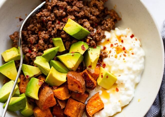 Tiktok’s Viral Beef Bowl with Cottage Cheese and Hot Honey