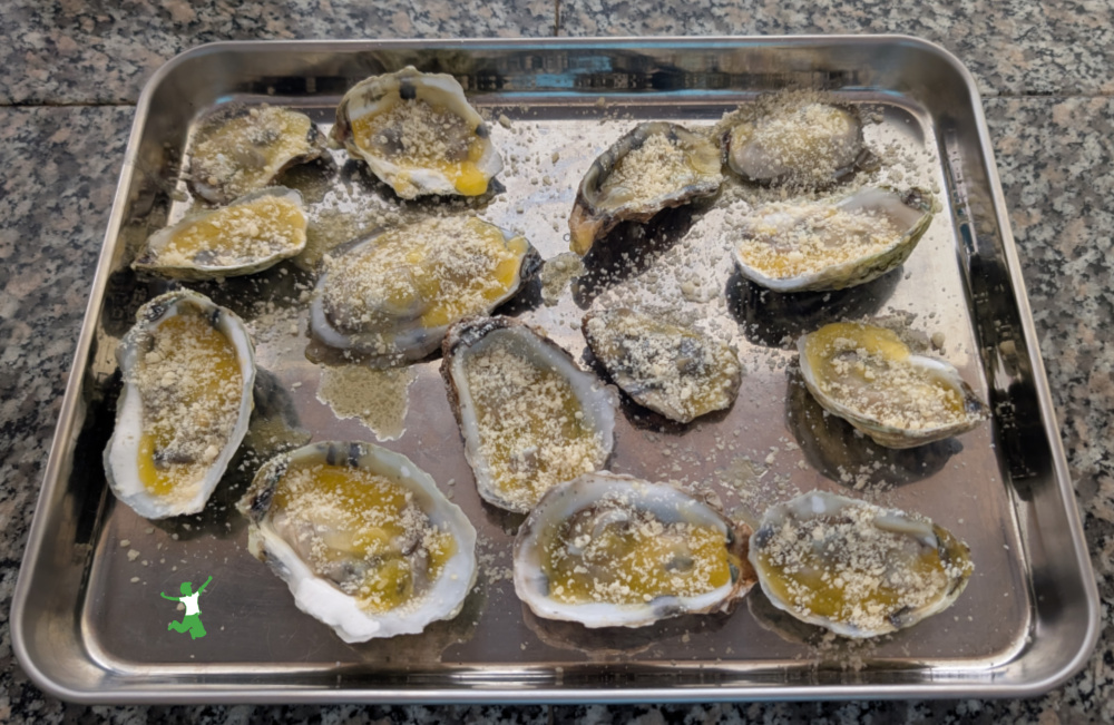 Garlic Parmesan Broiled Oysters | Healthy Home Economist