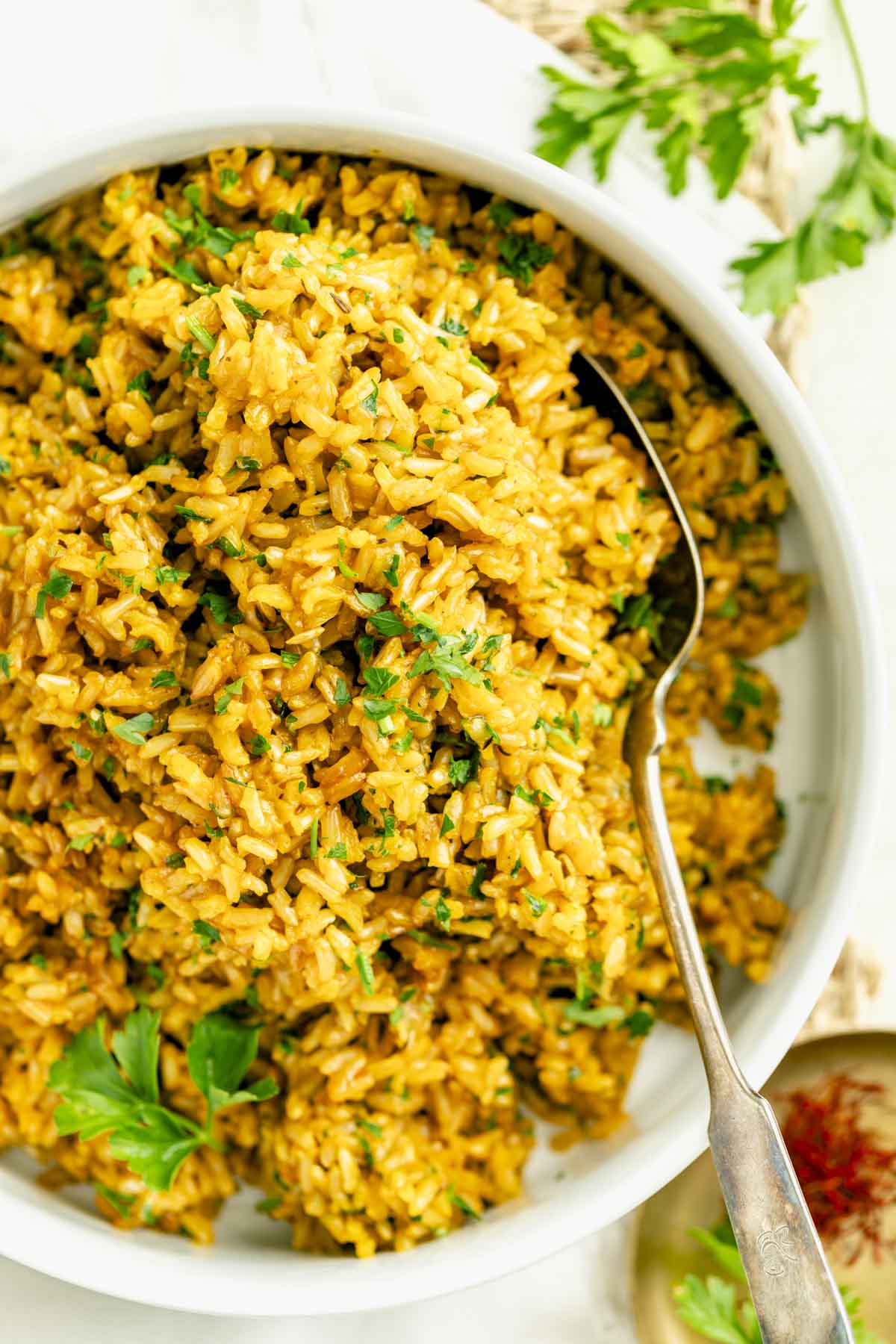 Simple Saffron Brown Rice – Healthy Seasonal Recipes