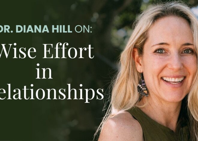 Diana Hill on Wise Effort in Relationships, Talk +Meditation